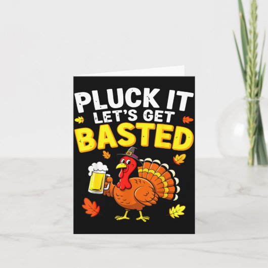 Pluck It Let's Get Basted Shirt Men Women Funny Th Kaart (Voorkant)