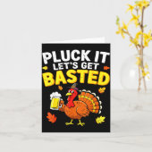 Pluck It Let's Get Basted Shirt Men Women Funny Th Kaart (Gele Bloem)