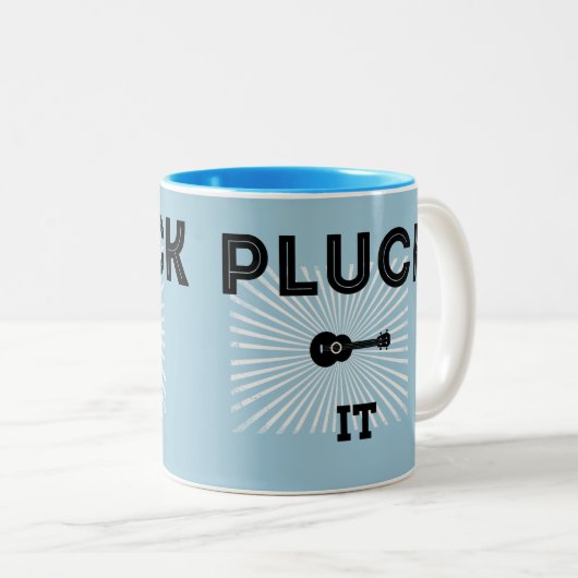 Pluck it Ukulele Mok (Voorkant rechts)