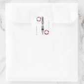 Plug & Abandon, Vrouw, Draadlijn, Sticker, Olie, G Ronde Sticker (Tas)