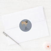 Plug-adreslabel Ronde Sticker (Envelop)