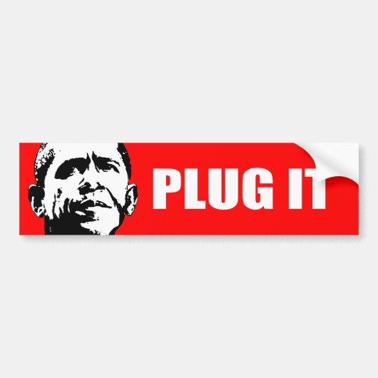 PLUG HET BUMPERSTICKER (Voorkant)