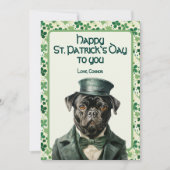 Plug in Groen, Geluk Ongezien St. Patricks Feestdagenkaart (Voorkant)