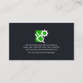 Plug-in macht Vervagende Elektrosignage Visitekaartje (Achterkant)