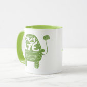 Plug Life Cute Light Green Electric Car Mok (Voorkant links)