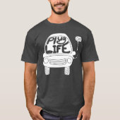 Plug Life Cute White Electric Car Graphic T-shirt (Voorkant)