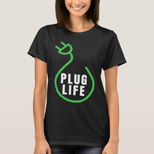 Plug Life, Proud's EV Owner, Drive EV's Electric C T-shirt (Voorkant)