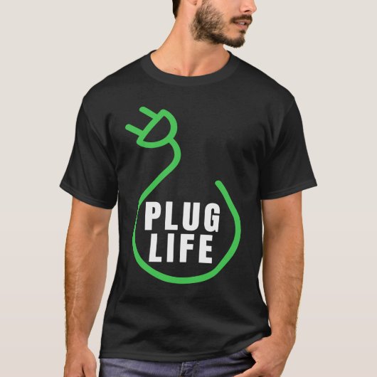 Plug Life, Proud's EV Owner, Drive EV's Electric C T-shirt (Voorkant)