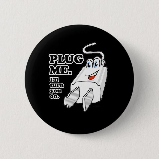 PLUG ME RONDE BUTTON 5,7 CM (Voorkant)