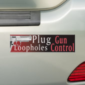 Plug Pistool Control Loopgaten Bumber Sticker (Op auto)
