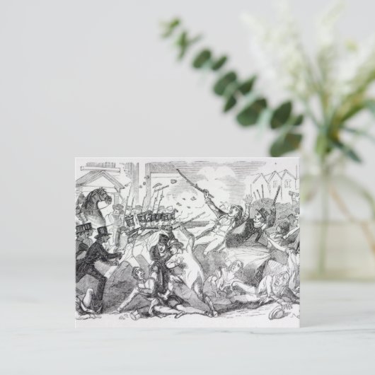 Plug Plot Riot in Preston Briefkaart (Staand voorkant)