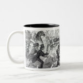 Plug Plot Riot in Preston Tweekleurige Koffiemok (Links)