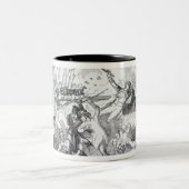 Plug Plot Riot in Preston Tweekleurige Koffiemok (Center)