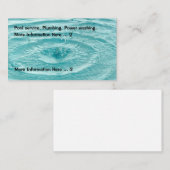 Plug Pool Service Visitekaartje (Voorkant / Achterkant)