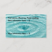 Plug Pool Service Visitekaartje (Voorkant)
