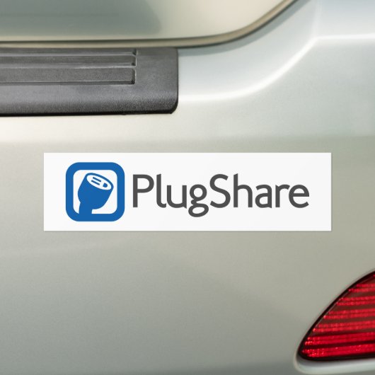 PlugShare-Bumpersticker Bumpersticker (Op auto)