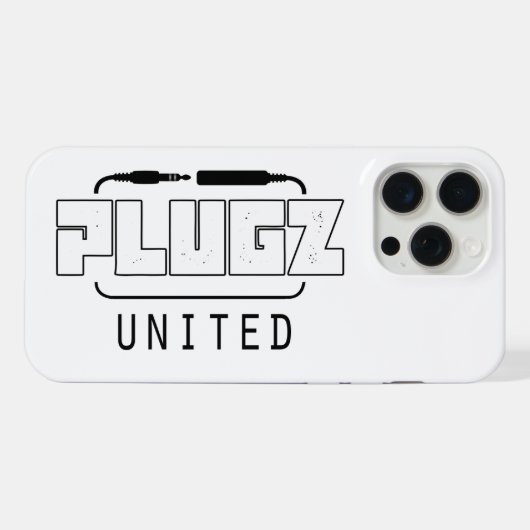 Plugz iPhone Case Hoesje (Achterkant horizontaal)