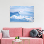 Pluim afkomstig van de vulkaan Kliuchevskoi. Canvas Afdruk (Insitu (Woonkamer))