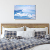 Pluim afkomstig van de vulkaan Kliuchevskoi. Canvas Afdruk (Insitu (Slaapkamer))