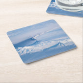 Pluim afkomstig van de vulkaan Kliuchevskoi. Kartonnen Onderzetters (Schuin)