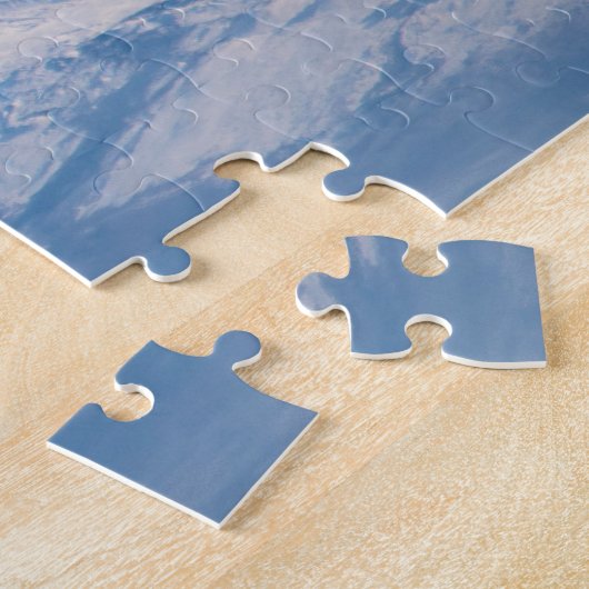 Pluim afkomstig van de vulkaan Kliuchevskoi. Legpuzzel (Zijkant)