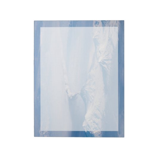 Pluim afkomstig van de vulkaan Kliuchevskoi. Notitieblok (Linkerzijde)