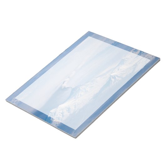 Pluim afkomstig van de vulkaan Kliuchevskoi. Notitieblok (Schuin)