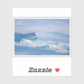 Pluim afkomstig van de vulkaan Kliuchevskoi. Sticker (Vel)