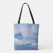 Pluim afkomstig van de vulkaan Kliuchevskoi. Tote Bag (Achterkant)