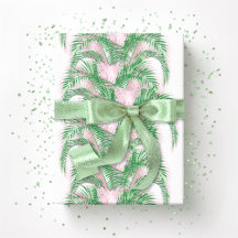 Pluim Palmbladeren in Roze en Groen