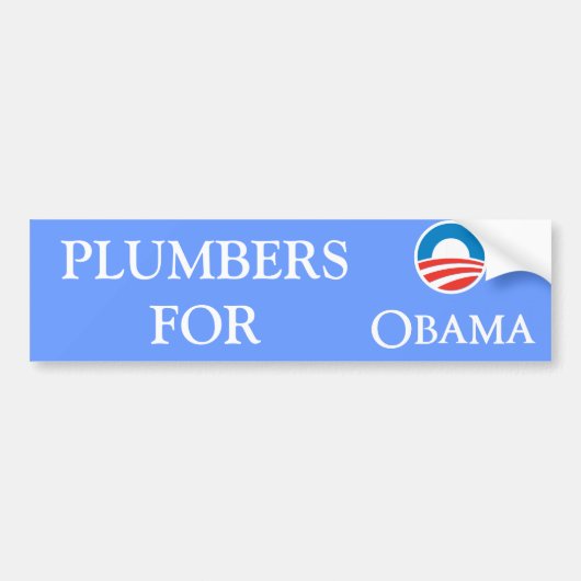 PLUIMERS VOOR OBAMA BUMPERSTICKER (Voorkant)