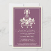 PLUIMKANDELIER | BRIDAL SHOWER INVITATION KAART (Voorkant)