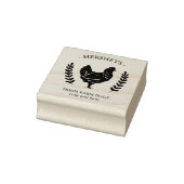 Pluimvee Boerderij Custom Fresh Eggs Wood Art Stam Rubberstempel (Stempel)