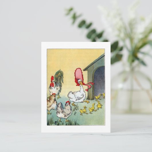  pluimvee briefkaart (Staand voorkant)