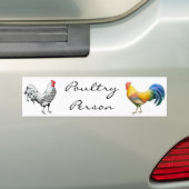 Pluimvee Bumpersticker (Op auto)