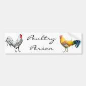 Pluimvee Bumpersticker (Voorkant)