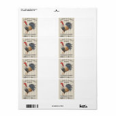 Pluimvee Etiket (Full Sheet)