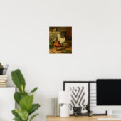 Pluimvee in een schuur poster (Thuiskantoor)