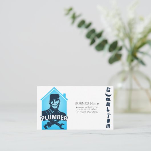 Pluimvee in visitekaartje voor uniforme reparatie (Staand voorkant)