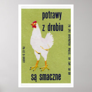 Pluimvee is heerlijk! - Luciferdoosje Print - Esth