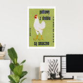 Pluimvee is heerlijk! - Luciferdoosje Print - Esth (Thuiskantoor)