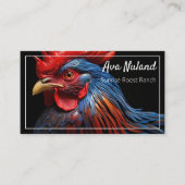 Pluimvee Kip Boerderij Custom QR Visitekaartje (Voorkant)