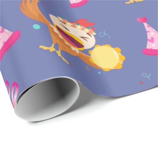 Pluimvee kip grappig cadeaupapier (Rol Hoek)