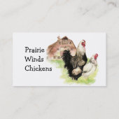 Pluimvee, kippeneieren, vrije loop, organisch visitekaartje (Achterkant)