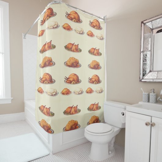 Pluimvee: Roast Fowls, Roast Goose, Roast Turkey Douchegordijn (In situ)