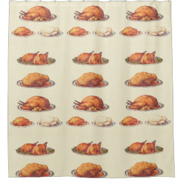 Pluimvee: Roast Fowls, Roast Goose, Roast Turkey Douchegordijn