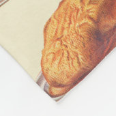 Pluimvee: Roast Fowls, Roast Goose, Roast Turkey Fleece Deken (Hoek)