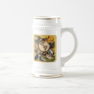 Pluimvee van de wereld bierpul