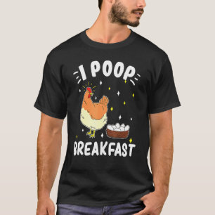 Pluimvee van kippen Breakfast Hen Laying Eggs T-shirt