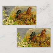  pluimvee visitekaartje (Voorkant / Achterkant)